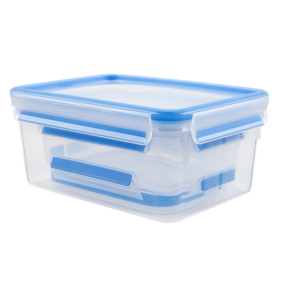 Set de 3 caserole MasterSeal Plastic K3028912, închidere etanş, 0.55 / 1 / 2.3 L, plastic, transparent