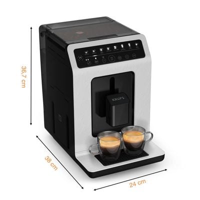 Espressor automat Krups Evidence Eco-Design EA897A10, 1450W, 8 retete, presiune 15 bari, One -Touch Cappuccino