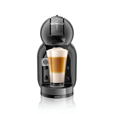 Espressor cu capsule Krups NESCAFÉ® Dolce Gusto® Mini Me KP123810, 1500W, 15 bari presiune, capacitate rezervor 0.8 L, functie Eco, gri