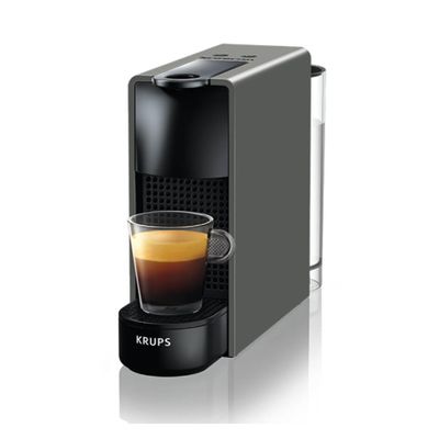Espressor cu capsule Nespresso Essenza Mini by Krups XN110B10, 1310 W, 0.6 L, 19 bari, gri inchis