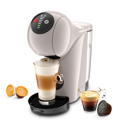 Espressor cu capsule Krups NESCAFÉ® Dolce Gusto® Genio S KP243AF0, 1500W, 15 bari, rezervor 0.8L, funcție XL, peste 30 de rețete calde și reci, crem