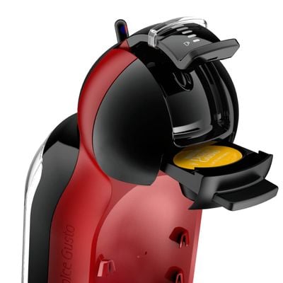 Espressor cu capsule Krups NESCAFÉ® Dolce Gusto® Mini Me KP123H10, 1500 W, 15 bari, capacitate rezervor 0.8L, Tehnologia Play & Select, functie Eco, rosu & negru