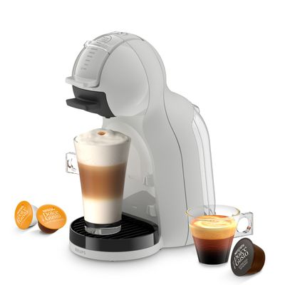 Espressor cu capsule Krups NESCAFÉ® Dolce Gusto® Mini Me 2 KP143GF0, 1600 W, 15 bari presiune, rezervor apa 0.8 L, oprire automata, gri