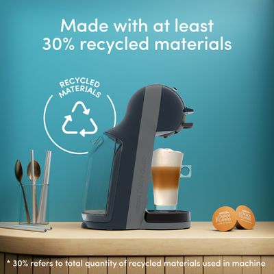 Espressor cu capsule Krups NESCAFÉ® Dolce Gusto® Mini Me 2 KP143BF0, 1600 W, 15 bari presiune, rezervor apa 0.8 L, oprire automata, gri & albastru