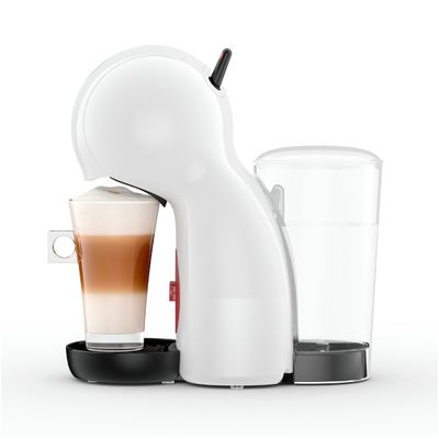 Espressor cu capsule Krups NESCAFÉ® Dolce Gusto® Piccolo XS KP1A0131, 1600W, 15 bari, rezervor apa 0.8L, bauturi reci & calde, alb & rosu