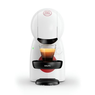 Espressor cu capsule Krups NESCAFÉ® Dolce Gusto® Piccolo XS KP1A0131, 1600W, 15 bari, rezervor apa 0.8L, bauturi reci & calde, alb & rosu