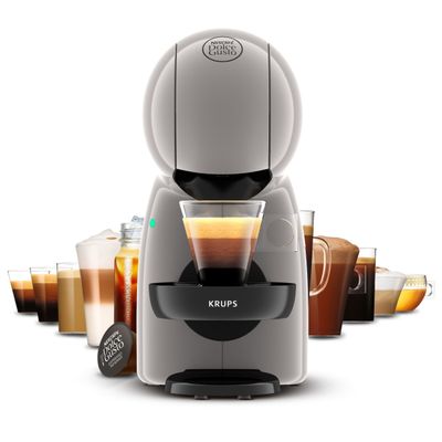 Espressor cu capsule Krups NESCAFÉ® Dolce Gusto® Piccolo XS KP1A3AF0, 1600W, 15 bari, rezervor apa 0.8L, bauturi reci & calde, gri