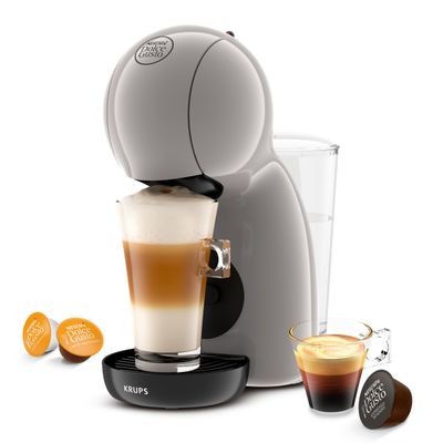 Espressor cu capsule Krups NESCAFÉ® Dolce Gusto® Piccolo XS KP1A3AF0, 1600W, 15 bari, rezervor apa 0.8L, bauturi reci & calde, gri