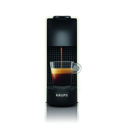 Espressor cu capsule Nespresso Essenza Mini by Krups XN110110, 1310W, presiune 19 bari, rezervor 0.6 L, oprire automată, alb