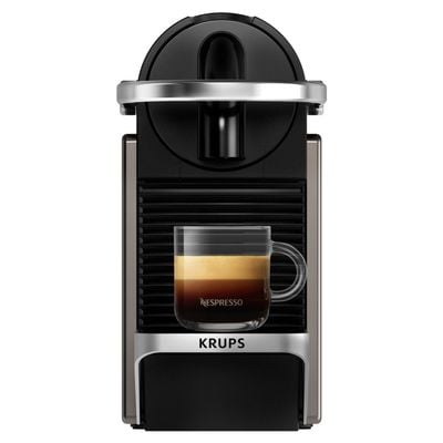 Espressor Nespresso Krups Pixie Titan XN306T10, 1260W, 19 bari, 0.7L, funcție oprire automată, negru & gri