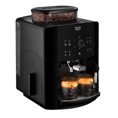 Espressor automat Krups Espresseria Automatic EA810870, 1450W, 15 bar, rezervor apa 1.6 l, rasnita 3 nivele, negru