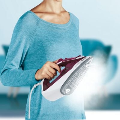 Fier de calcat Tefal Express Steam FV2835E0, 2400W, Jet de abur 160 g/min, abur variabil 0-35 g/min, 270 ml, violet