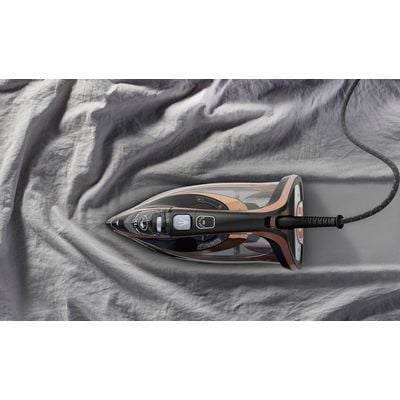 Fier de călcat Ultimate Pure FV9867E0, tehnologie exclusiva Micro-Calc Filter, 3000 W, jet de abur 260 g/min, Durilium AirGlide AutoClean, roz & negru