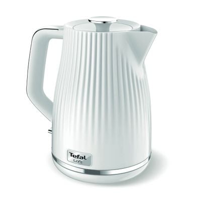 Fierbător apă Tefal Loft KO250130, 2400W, 1.7 L, filtru anti-calcar, indicator luminos, alb