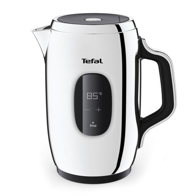 Fierbător apă Tefal Majestuo KI883D10, 2400W, 1.5L, filtru anticalcar detașabil, indicator nivel apă, bază rotativă 360°, indicator luminos, alb