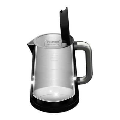 Fierbător Digital KO854830, 1L, 5 trepte de temperatură, funcția de păstrare la cald , oprire automată, perete dublu, filtru anticalcar, baza rotativă 360°, negru