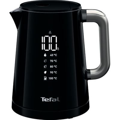 Fierbător Digital KO854830, 1L, 5 trepte de temperatură, funcția de păstrare la cald , oprire automată, perete dublu, filtru anticalcar, baza rotativă 360°, negru