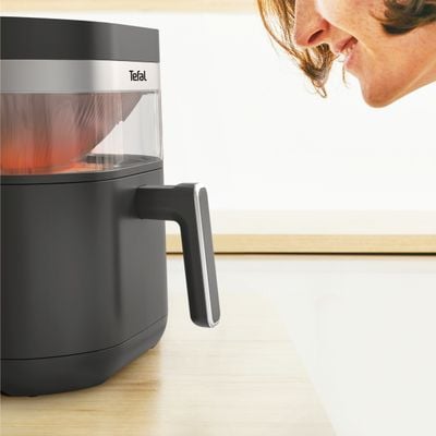 Friteuza cu aer cald Tefal Easy Fry Infrared EY832HE0, 2020W, 7L, - Air fryer cu 8 programe automate, tehnologie avansata Infra-Heat™, temperatura ajusatbila, invelis antiaderent, ecran LCD, gri