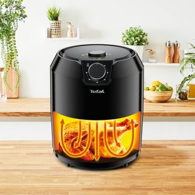 Friteuză cu aer cald Easy Fry Classique EY201815, 1500 W - Air fryer cu 4 funcții de gătire, temperatură ajustabilă, capacitate XL, 1.2 KG / 4.2 L, negru