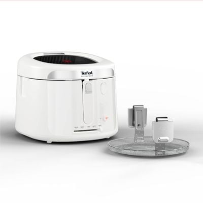 Friteuză Tefal Filtra Vision FF2541E0, 1900W, capacitate ulei 2.1L, capacitate alimente 1.2 KG, înveliș antiaderent, filtru metalic, fereastră pentru monitorizare, alb