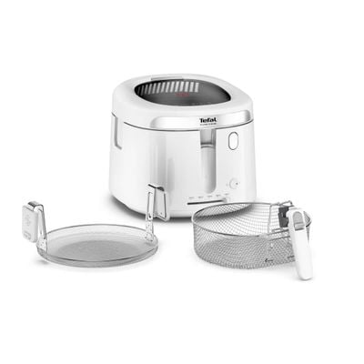 Friteuză Tefal Filtra Vision FF2541E0, 1900W, capacitate ulei 2.1L, capacitate alimente 1.2 KG, înveliș antiaderent, filtru metalic, fereastră pentru monitorizare, alb