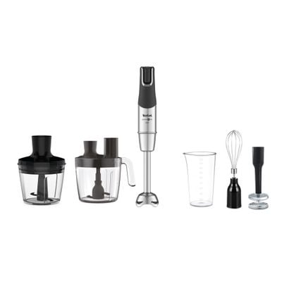 Blender vertical InfinyForce Pro 5 în 1 HB95LD38, 1200 W, tehnologie Powelix, tocător 0.5 L, tel, accesoriu piure, protecție antistropire, recipient 0.8 L, argintiu