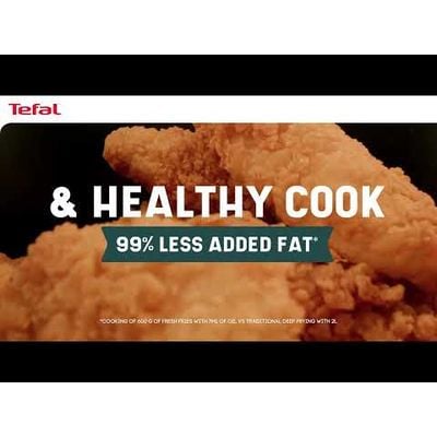 Friteuză cu aer cald Easy Fry Essential EY130815 - Air fryer cu temperatură ajustabilă până la 200°C, capacitate 3.5L, negru