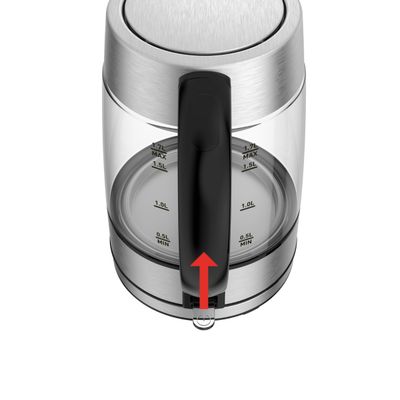 Fierbător apă Glass KI772D38, 2200 W, filtru anti-calcar, 1.7 L, sticlă, transparent
