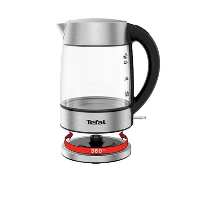 Fierbător apă Glass KI772D38, 2200 W, filtru anti-calcar, 1.7 L, sticlă, transparent
