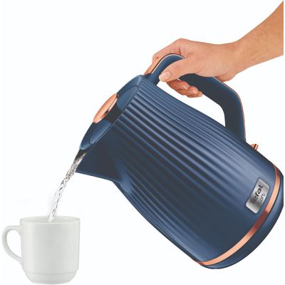 Fierbător apă Loft KO251430, 2400 W, filtru anti-calcar, 1.7 L, plastic, albastru