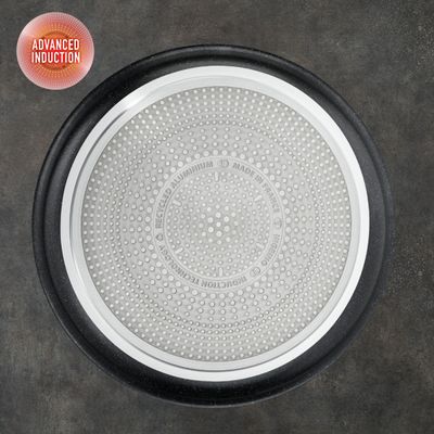 Set de 5 piese Tefal Ingenio Black Stone L3998953, tigaie 22/28 cm, cratita 16/20 cm, maner detasabil, invelis antiaderent Mineralia+, indicator Thermo-Signal™, inductie, negru