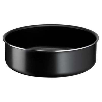 Set 3 piese TEFAL Ingenio Easy Cook & Clean L1539153, 3 piese, 24-26cm, aluminiu, negru