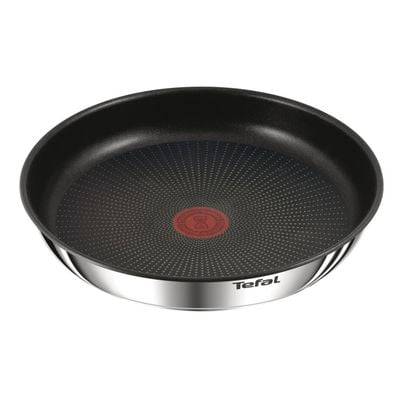 Set 3 piese TEFAL Ingenio Emotion L897S374, inducție (2 tigăi 24 cm & 28 cm, 1 mâner detașabil ), Tehnologia Thermo-Signal, inox