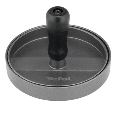 Presă pentru burgeri TEFAL K1851134, 12 cm, acoperire antiaderentă, gri/negru