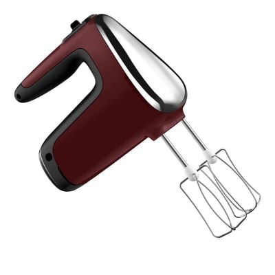 Mixer de m&acirc;nă Tefal PowerMix Silence HT652538, 600W, 6 trepte de viteză, tehnologie Silence600 funcție Turbo, 2 teluri, 2 c&acirc;rlige, picior pasator, pahar gradat, rosu  