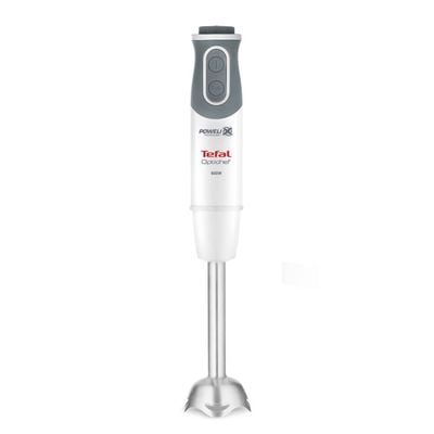 Blender vertical Tefal Optichef HB643138, 800W, pahar 800 ml, tocător 500 ml, tel, funcție pulse, funcție turbo, lame Powelix, 20 trepte de viteză, alb