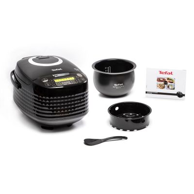 Multicooker Tefal SpheriCook 16in1 RK745800, 820W, capacitate 5L, panou de comanda LED, functie mentinere la cald 24h, negru