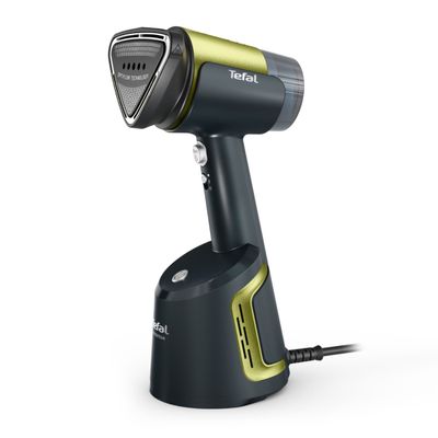 Pachet PROMO Aparat de călcat vertical cu abur Tefal AeroSteam DT9810F0 & Aparat de curățat scame Tefal JB7002E0