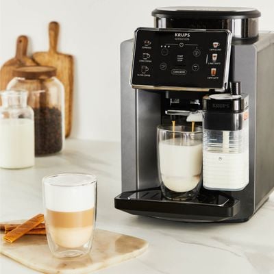 Pachet PROMO Espressor automat Krups Sensation Milk EA912HF0 & Termos Tefal Travel Mug Classic N2024410