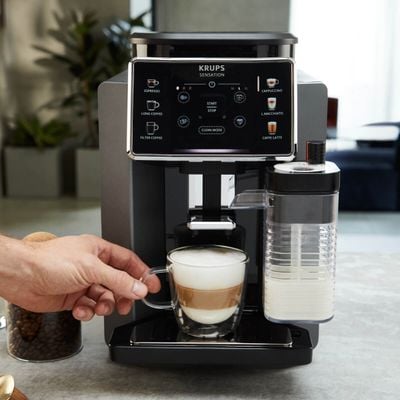 Pachet PROMO Espressor automat Krups Sensation Milk EA912HF0 & Termos Tefal Travel Mug Classic N2024410