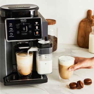 Pachet PROMO Espressor automat Krups Sensation Milk EA912HF0 & Termos Travel Mug Compact N2160310