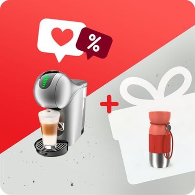 Pachet PROMO Espressor cu capsule Krups NESCAFÉ® Dolce Gusto® Genio S Touch KP440E10 & Termos Tefal beYou N2191510