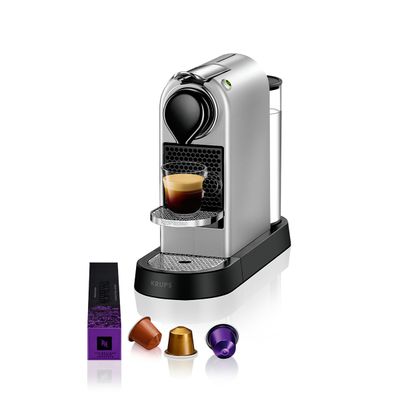 Pachet PROMO Espressor cu capsule Nespresso Krups CitiZ XN741B10 & Termos Tefal beYou N2191510