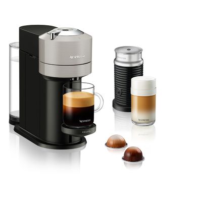 Pachet PROMO Espressor cu capsule Nespresso Vertuo Next by Krups XN911B10 + Aeroccino & Termos Tefal Travel Mug Classic N2020110