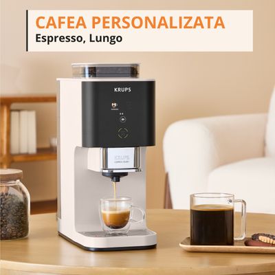 Pachet PROMO Espressor semi-automat Krups Coffee Crush SA4001E0 & Aparat pentru spumat laptele Krups XL100810