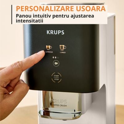 Pachet PROMO Espressor semi-automat Krups Coffee Crush SA4001E0 & Termos Tefal beYou N2192210
