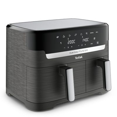 Pachet PROMO Friteuză cu aer cald Tefal Dual Easy Fry&Grill EY905B10 & Set de 3 caserole MasterSeal Plastic K3028912