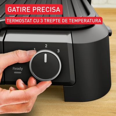 Pachet PROMO Gratar electric multifuncțional Tefal SuperGrill 3 in 1 XL GC520DE0 & Caserola Tefal ONEClick N1211110