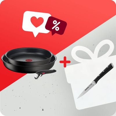 Pachet PROMO Set 3 piese Tefal Ingenio Unlimited L7638942 & Cuțit pentru decojit Tefal Ice Force K2320514