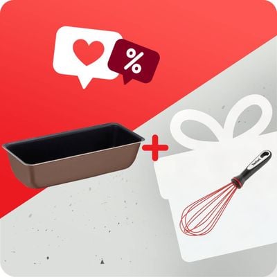 Pachet PROMO Tavă de copt dreptunghiulara Tefal PerfectBake J5547302 & Tel Tefal Ingenio K2071714